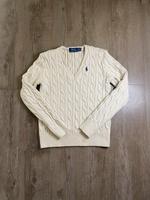 Weißer Ralph Lauren Pullover mit V Ausschnitt - M Schleswig-Holstein - Flensburg Vorschau