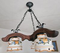 Lampe Holz/Keramik/Schmiedeeisen Retro Antik Baden-Württemberg - Köngen Vorschau