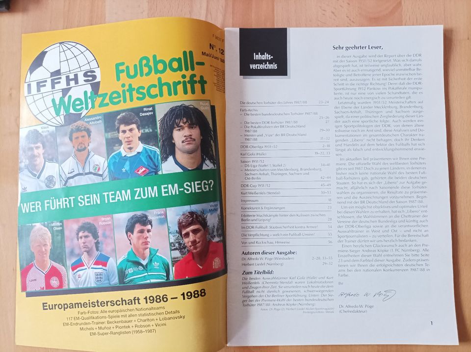 Fußball Zeitschrift Libero aus 1988 Nr.2 für 3,60 € inkl.Versand in Merseburg