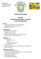 Maschinenführer / Landwirt Voll- oder Teilzeit Niedersachsen - Ehrenburg Vorschau