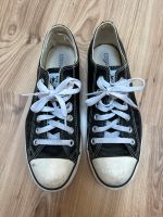 Chucks All Star schwarz Leder, Größe 41 Hessen - Obertshausen Vorschau