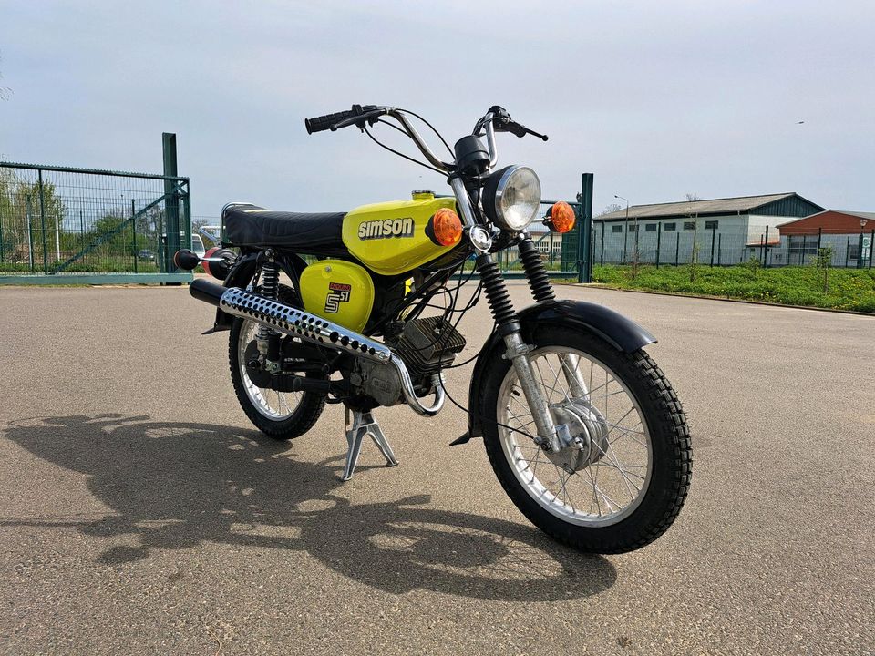 Simson S51 4Gang Baujahr 1987 mit 60km/h Papieren in Altenburg