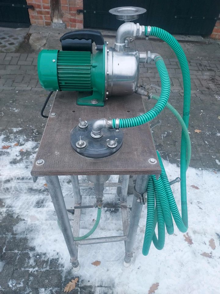 Teich Filter Abfüllen Garten IBC Mobil Pumpe Koi Fisch Edelstahl in Malliß