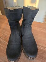 Rieker gefütterte Winter Boots dunkelblau Gr. 40 | Damen Schuhe Sachsen - Radeberg Vorschau