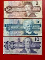 Kanada Canada 2/5/10 Dollar Banknoten 1986 Lübeck - St. Lorenz Nord Vorschau