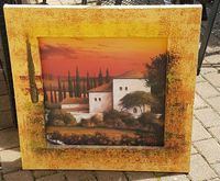 Mediterranes Wandbild * 3D * Bild * Rahmen * 70 x 70 cm Hessen - Egelsbach Vorschau