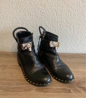 LederBoots 37 / Stiefeletten mit GoldNieten / Echt Leder Schuhe Berlin - Hellersdorf Vorschau