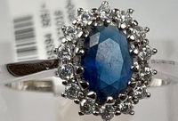 Damenring Silber 925/- Zirkonia blau Parchim - Landkreis - Passow Vorschau