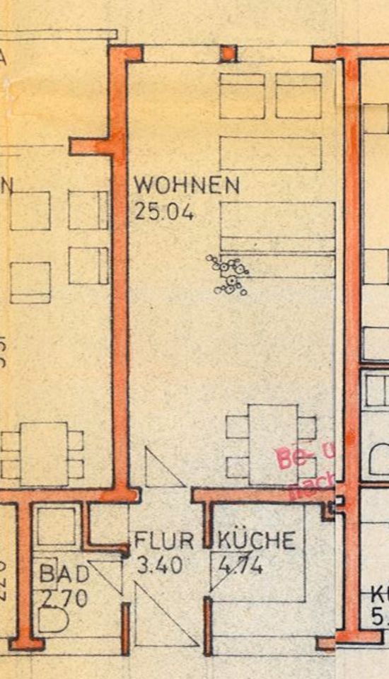 Kernsanierte 1 Zimmer-Wohnung mit 34,8 qm in Germering b. München in Germering