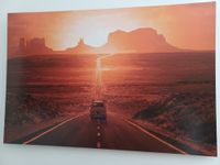 Wandbild Monument Valley mit VW Bus T1 Sonnenuntergang Sunset Niedersachsen - Jesteburg Vorschau