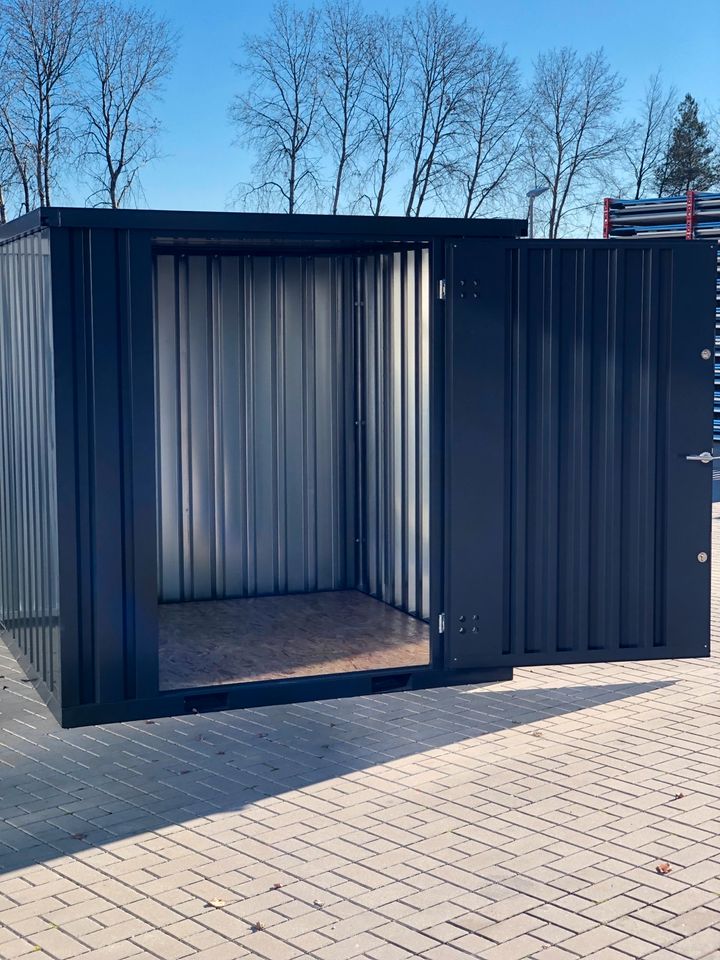 2m  Schnellbaucontainer Container Gartenhaus verzinkt & RAL7021 ✅ in Mühlhausen i.d. Oberpfalz