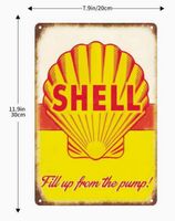 Blechschild Shell Fill up from the pump! Baden-Württemberg - Mannheim Vorschau