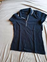 Tommy Hilfiger Polo Shirt Gr. L, Damen Shirt, blau Hessen - Twistetal Vorschau