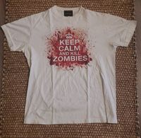 Keep calm and kill zombies T-Shirt / Größe M / Elbenwald / weiß Nordrhein-Westfalen - Remscheid Vorschau