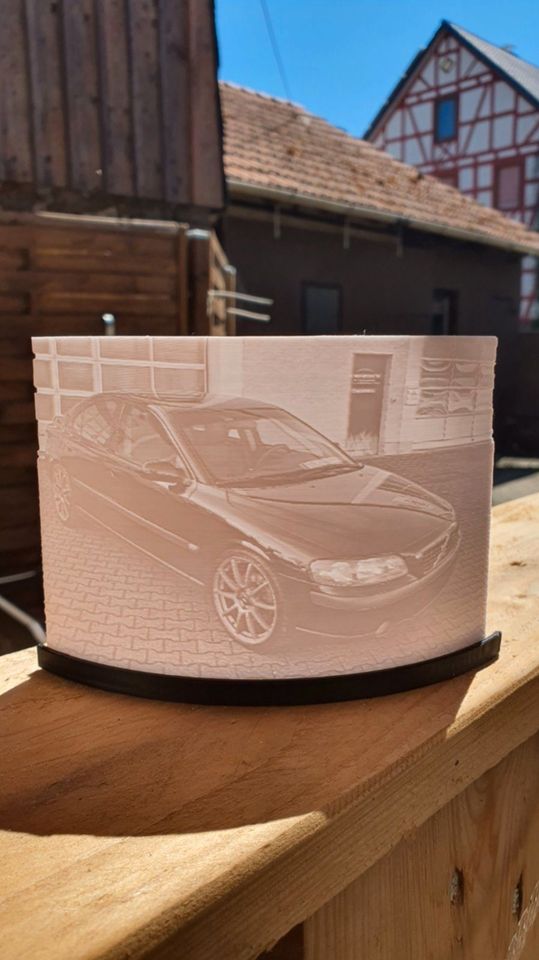 Lithophane in 15x10cm aus dem 3D-Drucker in Homberg