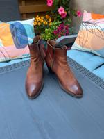 Stiefelette Leder Braun Gr.38 Halbschuh Bootie Bikerstiefelette Potsdam - Babelsberg Nord Vorschau