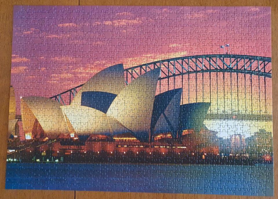 Ravensburger Puzzle 1000 Teile Sydney Oper mit Harbour Bridge in Mannheim