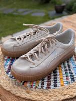 Puma Suede Plateau Wildleder Strass beige Gr.39 Nordrhein-Westfalen - Langenfeld Vorschau
