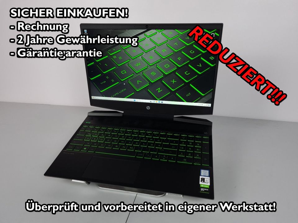 ⭐HP Pavilion 15, i5, 16GB RAM, 512GB SSD, GTX1650 4GB – GAMING⭐ in Nürnberg (Mittelfr)