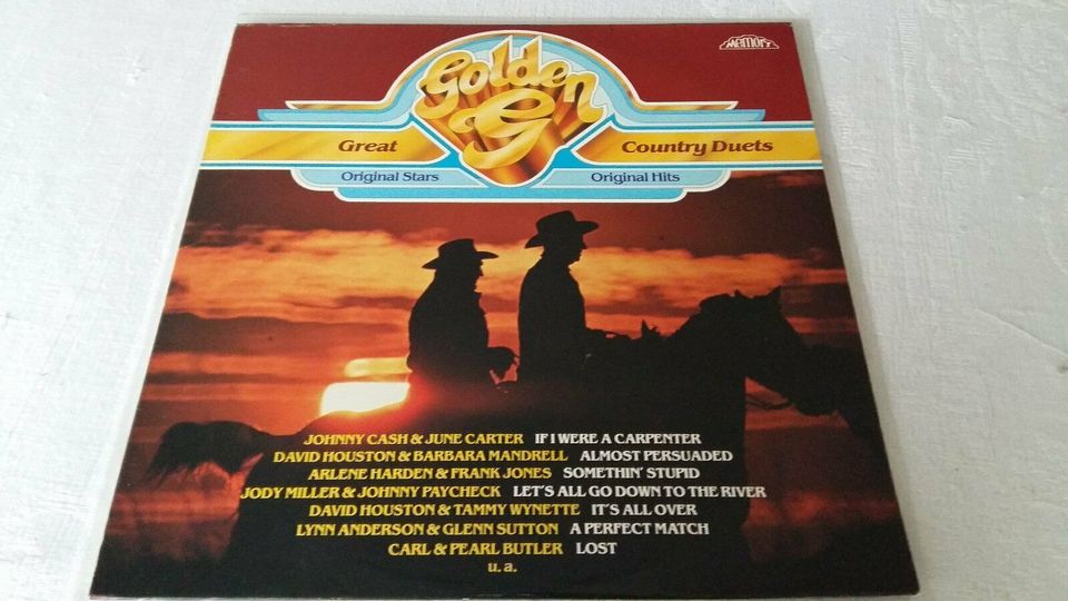 Schönes Golden G-Great Country Duets Vinyl Album–Deutschland 1981 in Köln