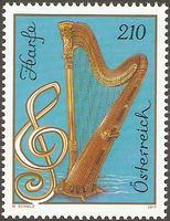 Österreich 3326 ** Musikinstrumente - Harfe - Saiteninstrumente Nordrhein-Westfalen - Kamen Vorschau