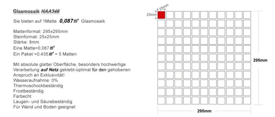 Lagerausverkauf  Rot-​Orange-Gelb Glasmosaik Wand- / Bodenfliesen in Hamburg