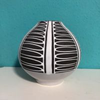 Mid Century Schlossberg Vase schwarz weiß 50er 60er Deko Keramik Köln - Nippes Vorschau