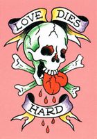 Ed Hardy Karte - Skull and Heart Tattoo "Love dies hard" Thüringen - Pössneck Vorschau