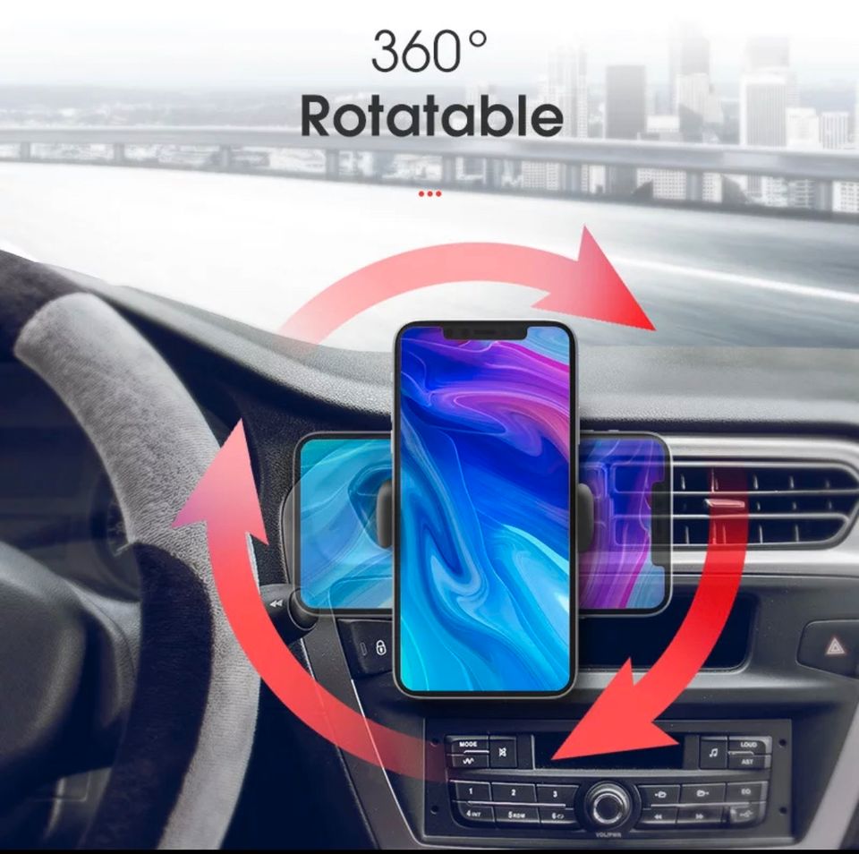 Handyhalterung Auto Lüftungsgitter KFZ Universal 360° NEU OVP in  Nordrhein-Westfalen - Paderborn, Telefon gebraucht kaufen