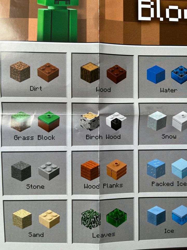 Lego Minecraft Poster doppelseitig 2014
