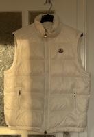 Moncler Weste Weiß, Größe M, abnehmbare Kapuze, Daunen Baden-Württemberg - Pforzheim Vorschau