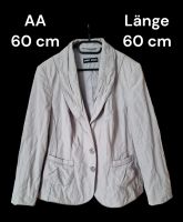 Blazer Damen Jacke Beige Größe 46 Sachsen-Anhalt - Aschersleben Vorschau