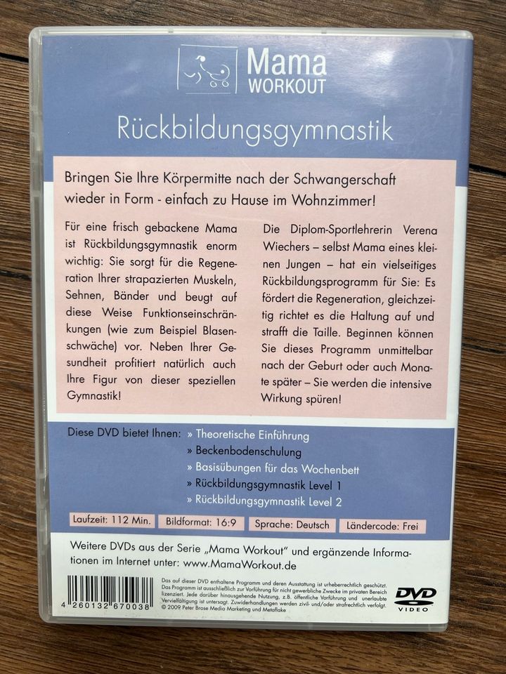 Mama workout Rückbildungsgymnastik DVD in Brande-Hörnerkirchen