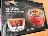 Holzkohle Grill mit aktiv Belüftung rot plus Zubehör Hessen - Grünberg Vorschau