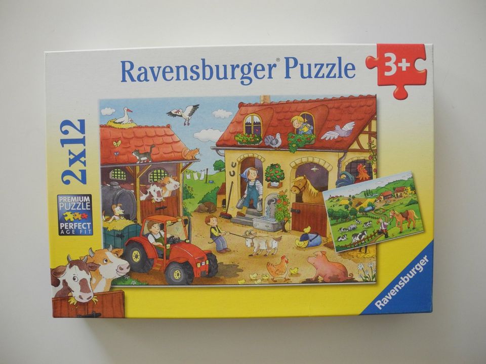 Ravensburger Puzzle "Bauernhof" 2x12 Teile in Halle