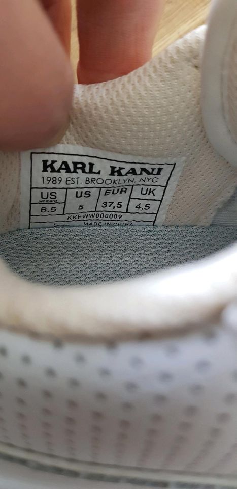 NEU Karl Kani Leder Sneaker Schuhe weiß Gr 37,5 in Reutlingen