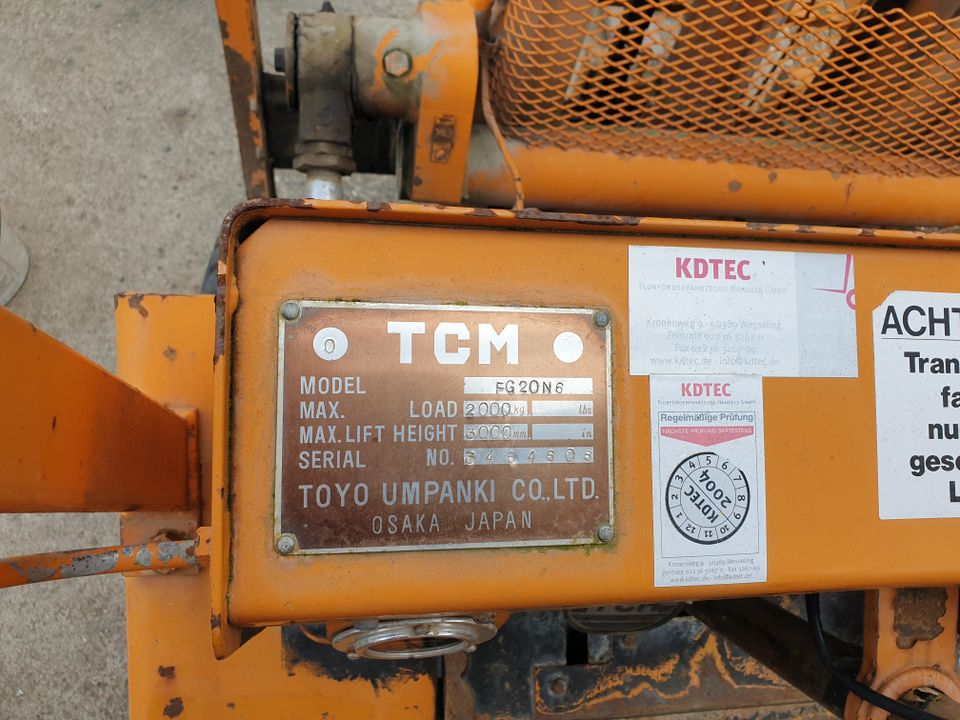 Gabelstapler Gas Stapler  defekt TCM MITSUI-TCM TOYO 2000kg in Troisdorf