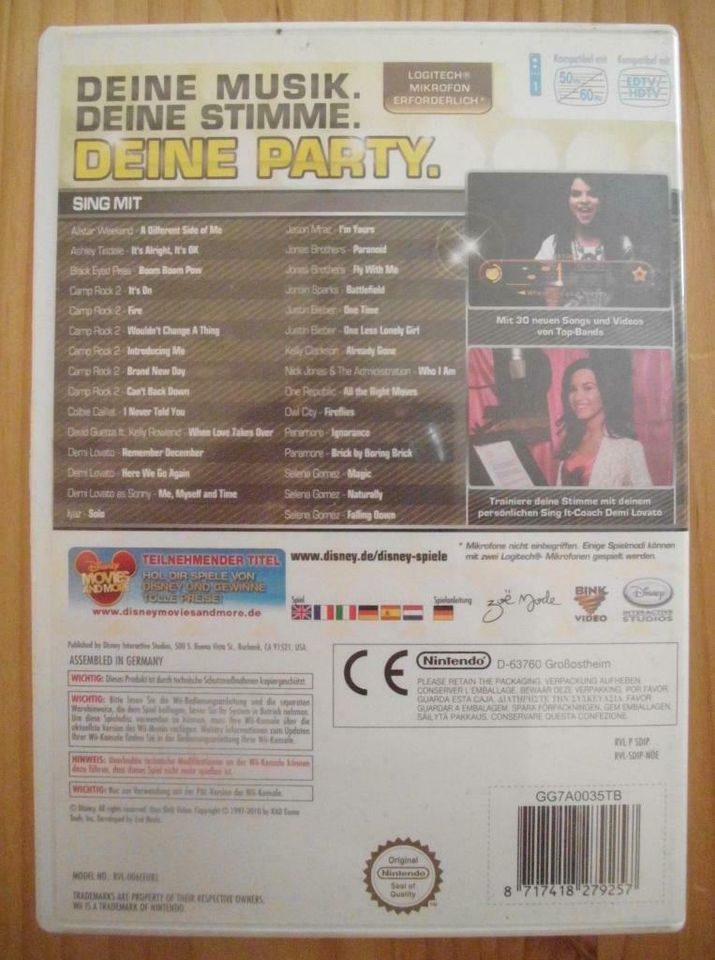 WII Spiel " SINGIT POP PARTY " in Unna