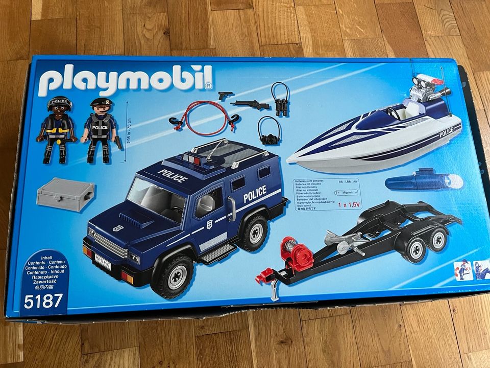 Playmobil 5187 Polizei-Truck mit Speedboot in Hamburg