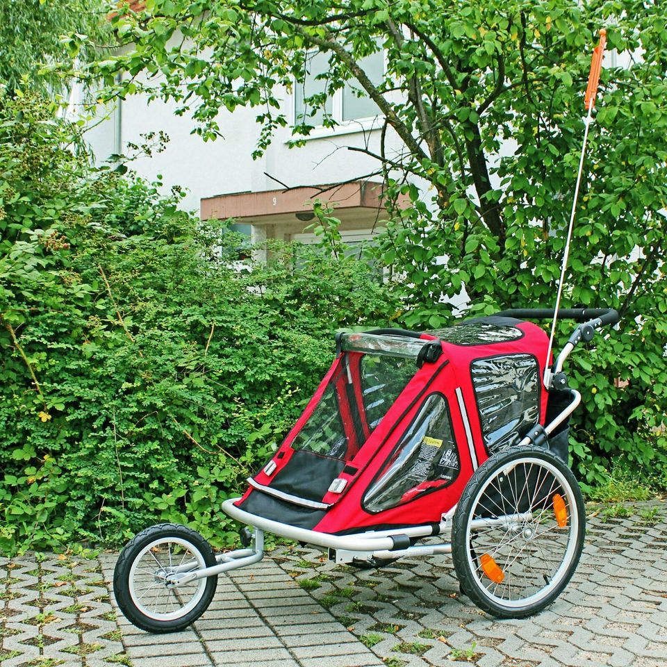 Kinderanhänger Red Loon RB10001 ALU-Light + Jogger 2 Kinder in Haßloch