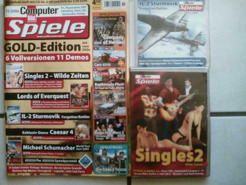 Gratisversand--Computer Bild Spiele/Jahr 2006 verschiedene Hefte in Mönchengladbach