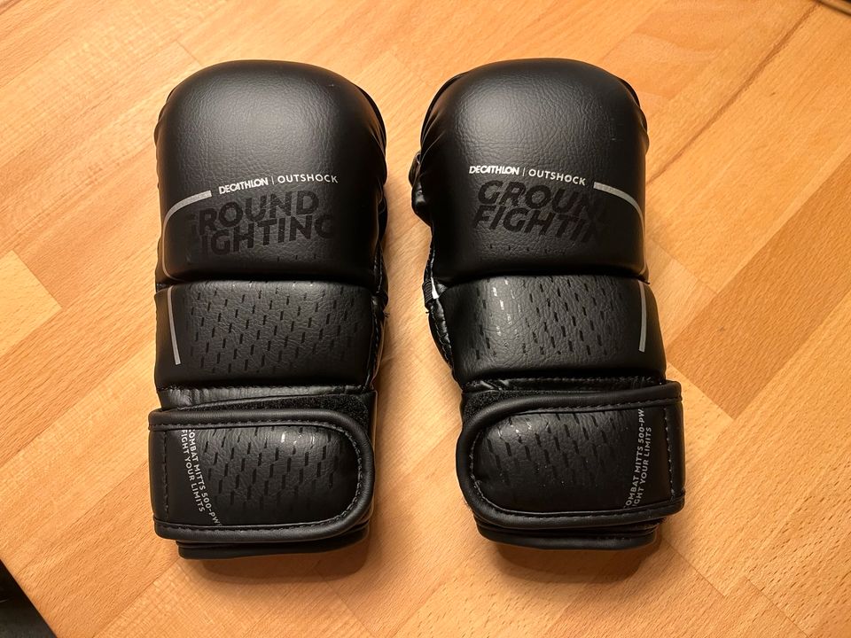 Boxhandschuhe Gr. 6 MMA-Handschuhe Grappling 500 schwarz in Saarbrücken