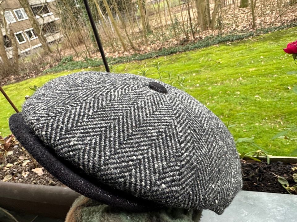 WTWEED CAP MUTZE HUT gr  XL 59 60  100% WOOLE MADE IN ENGLAN in Lage