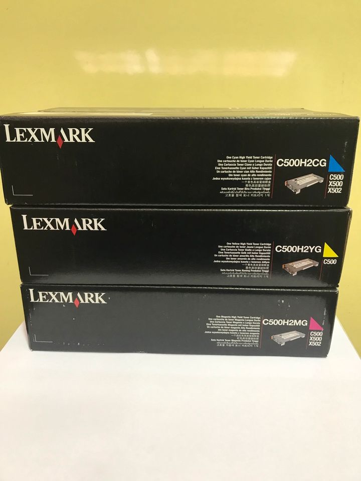 Lexmark C500/X500X502 Toner Cartridge CYAN Gelb MAGENTA in Saarbrücken