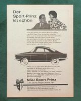 NSU Sportprinz Werbeanzeige 1960 Niedersachsen - Danndorf Vorschau