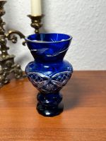 Vase Glas Kristall Geschliffenes Blau Vintage Brandenburg - Schwedt (Oder) Vorschau