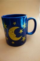 Tasse blau Mond Sterne Kaffeetasse Teetasse Haferl Baden-Württemberg - Winterlingen Vorschau