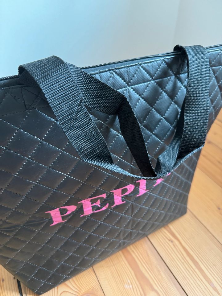 Tasche schwarz pink Pepita gesteppt in Oberhausen