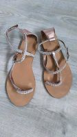 Carvela Leder Sandalen Zehentrenner Rosé Gold Strass 39 Nordrhein-Westfalen - Krefeld Vorschau