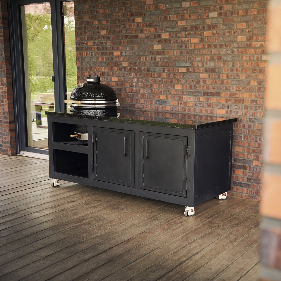 Outdoor-Küche mit Granitplatte - Geeignet für Kamado BBQ - Außenküche - Gartenküche in Ochtrup